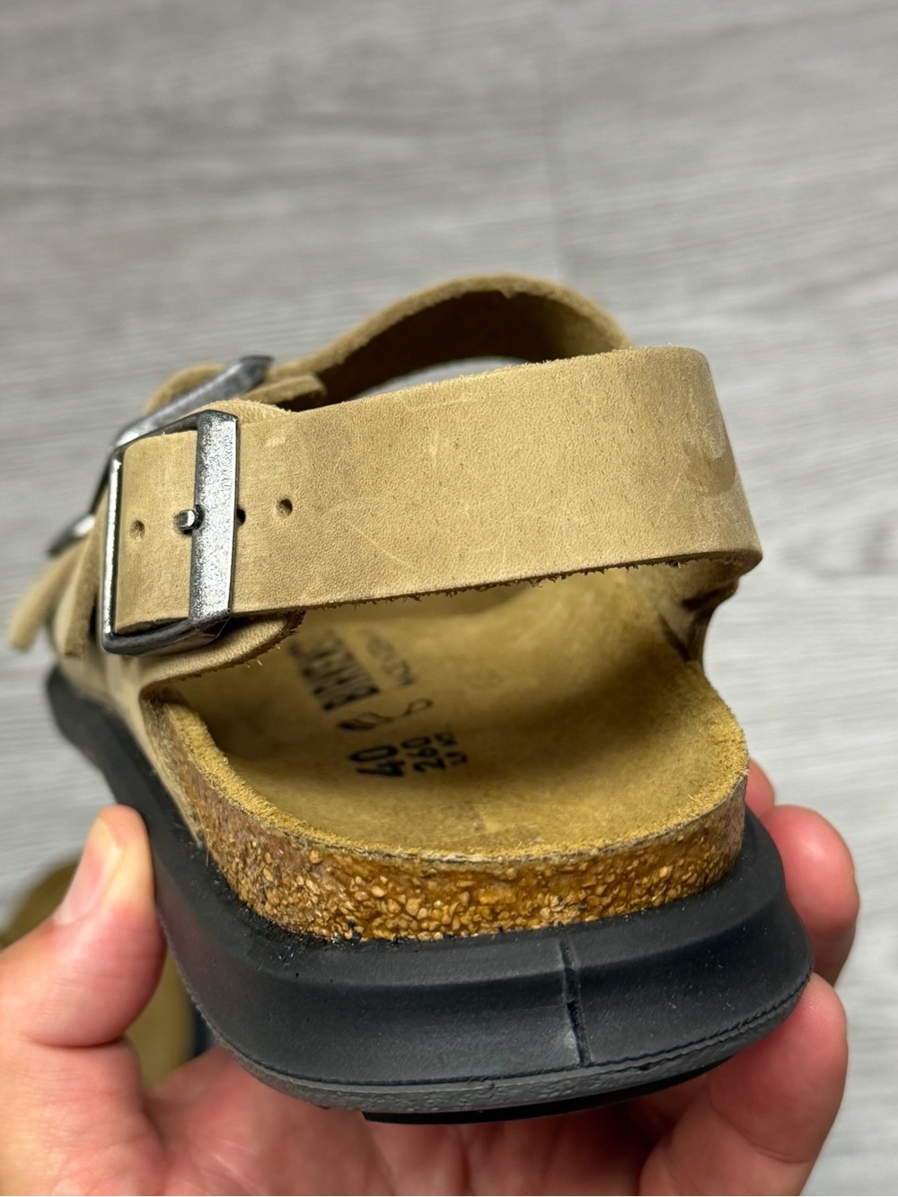 Birkenstock Milano Crosstown Oiled Leather Habana Sandals Sz 7 Mens 9 Women’s 40 - Picture 11 of 13